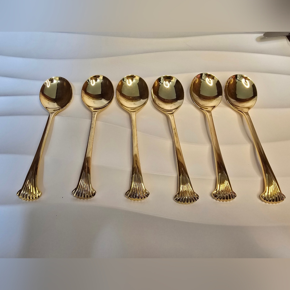 Soup Spoons "Supreme" pattern by Towle, manufactured in Japan